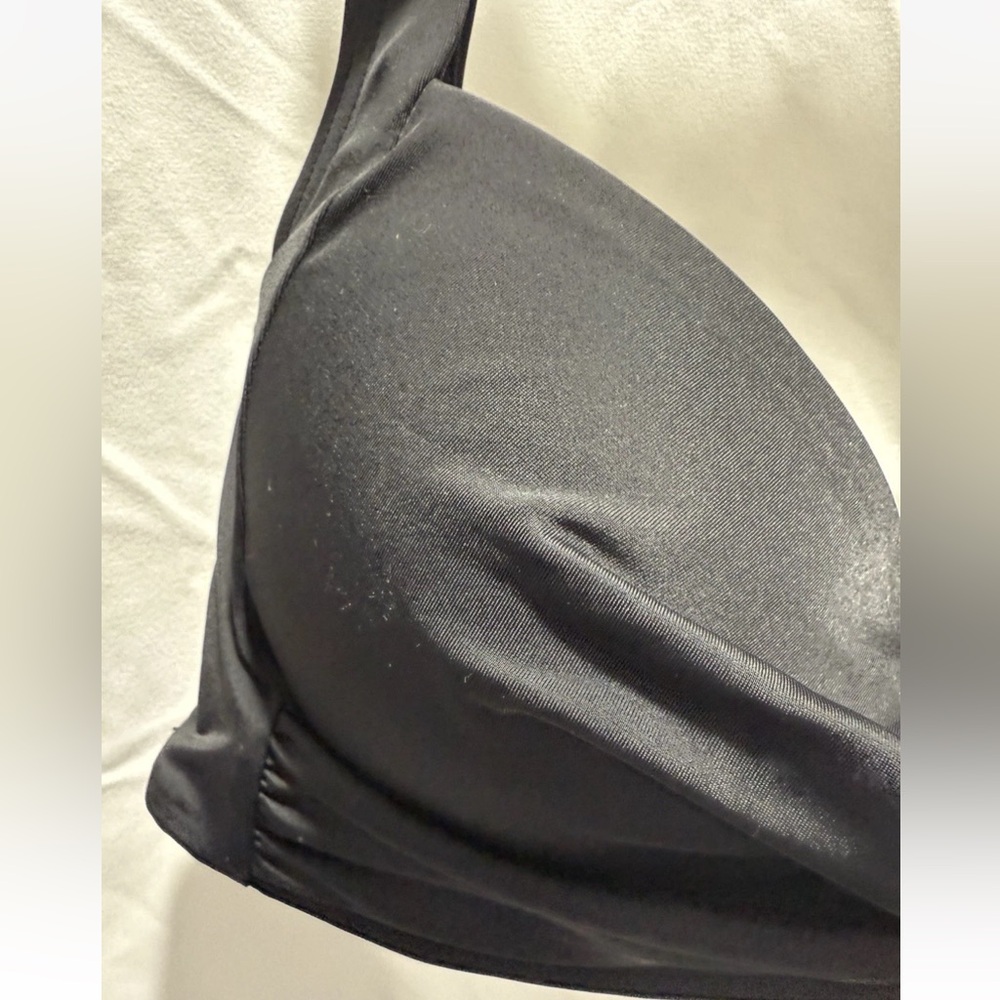 Lands’ End Black Bikini Swim Top Size 12– UPF 50+ Sun Protection - Picture 3 of 4